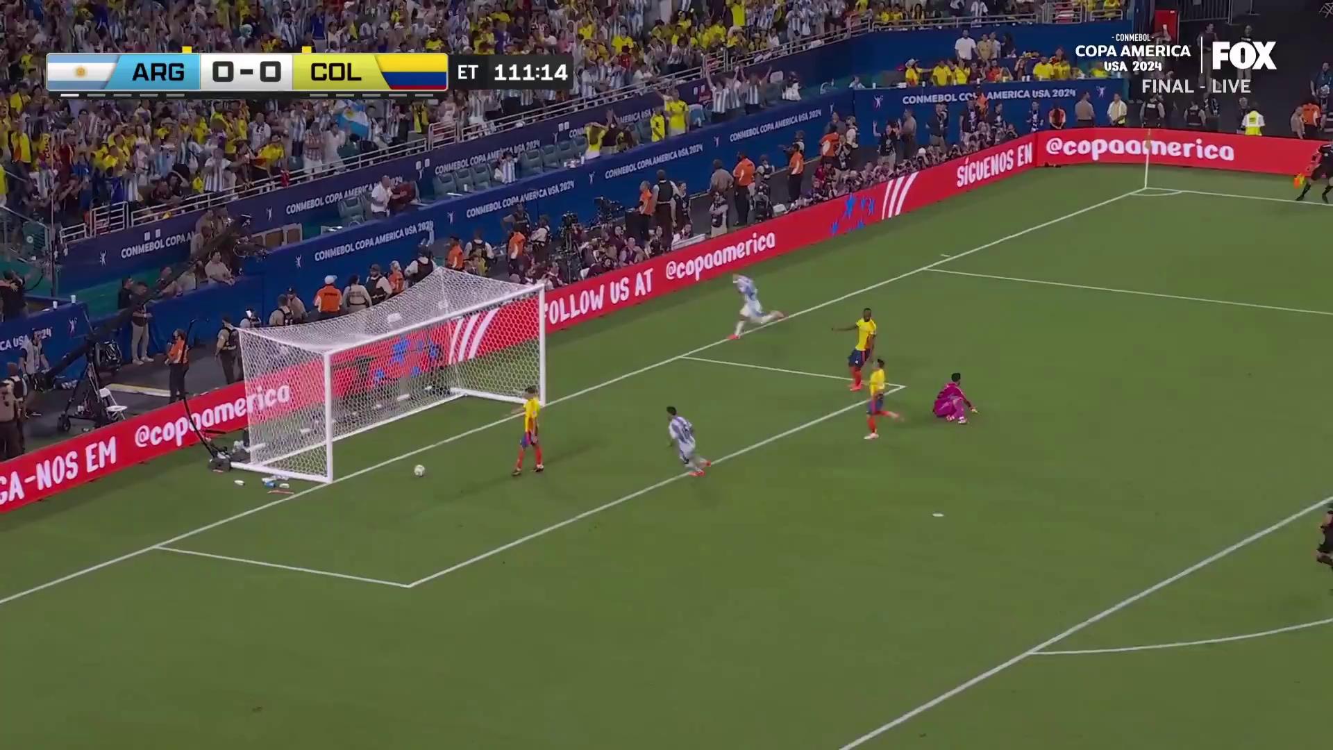 美洲杯决赛 阿根廷vs哥伦比亚 劳塔罗加时绝杀