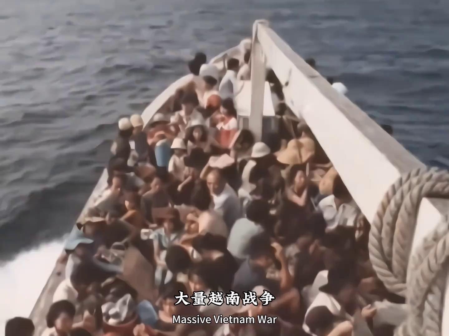 1975年西贡大逃亡,南越难民逃亡香港,其中包括香港影星徐克吕良伟