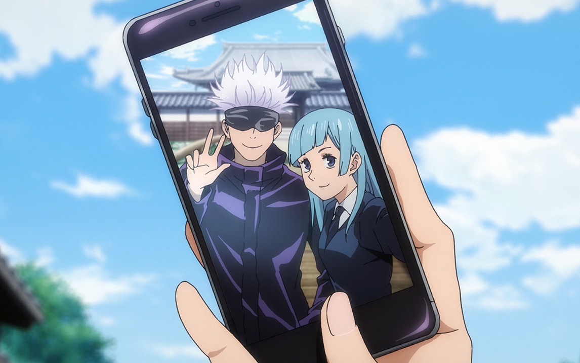 恶搞咒术回战你以为和五条合照的是三轮虎杖悠仁看电视东堂的xp好怪哦