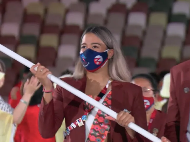 吉尔吉斯斯坦的女旗手