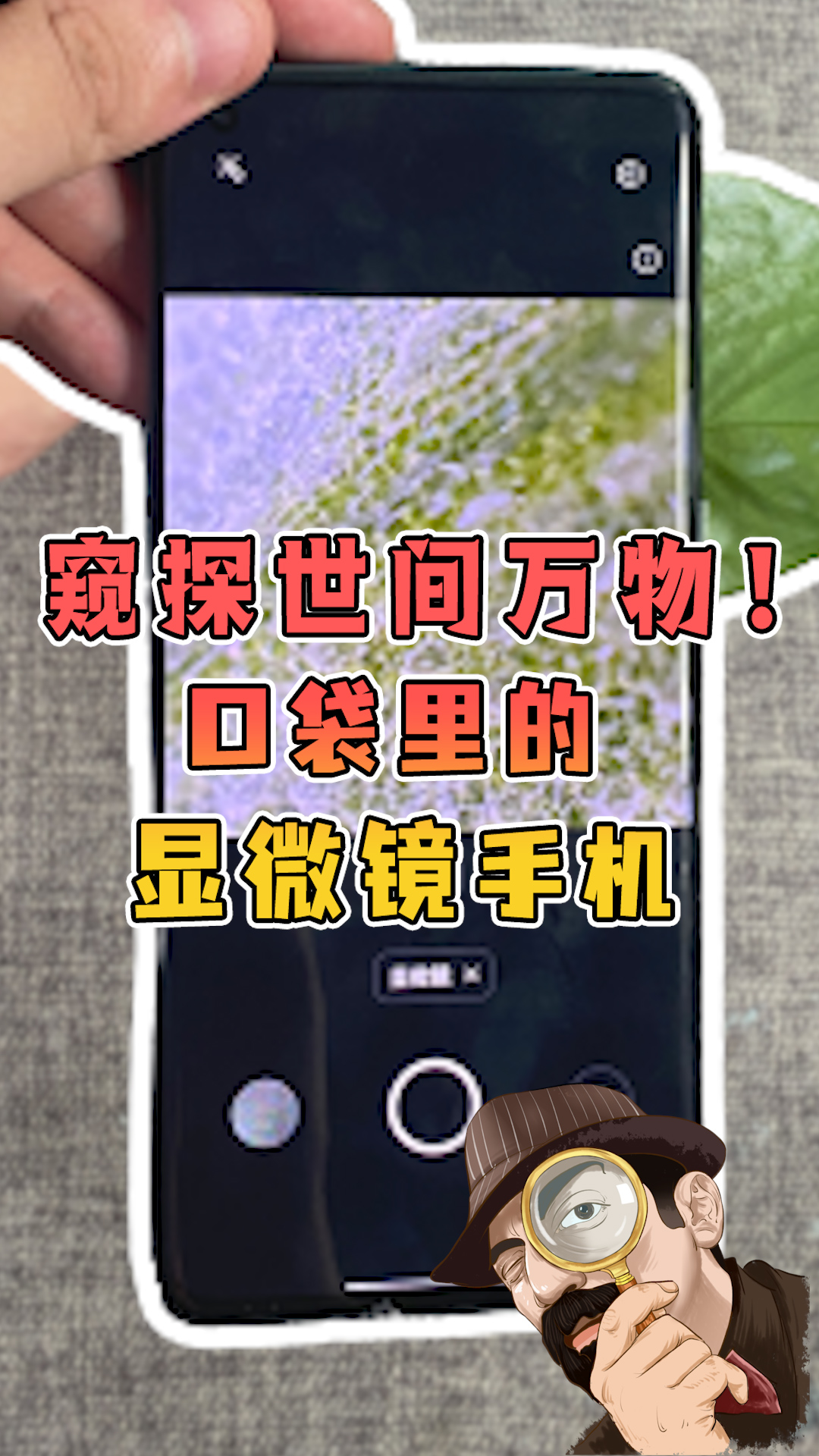 窥探世间万物口袋里的显微镜手机