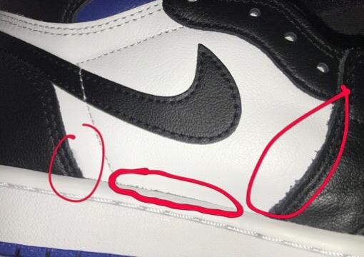 Aj1 Retro High Og蓝黑脚趾求鉴定 拜托各位老哥 贝弗利 虎扑