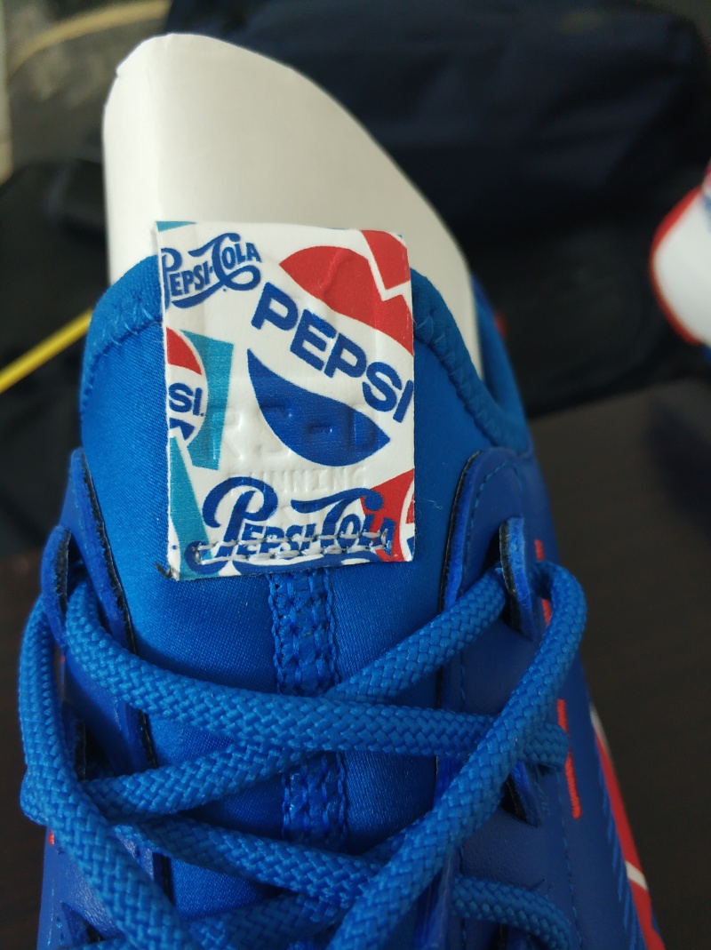 刚刚到的一双彪马rs-0百事联名配色