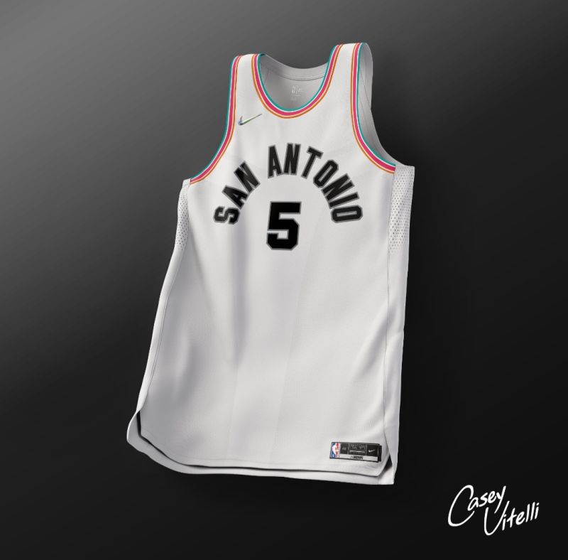 马刺这个新的城市版球衣也太丑了吧 虎扑