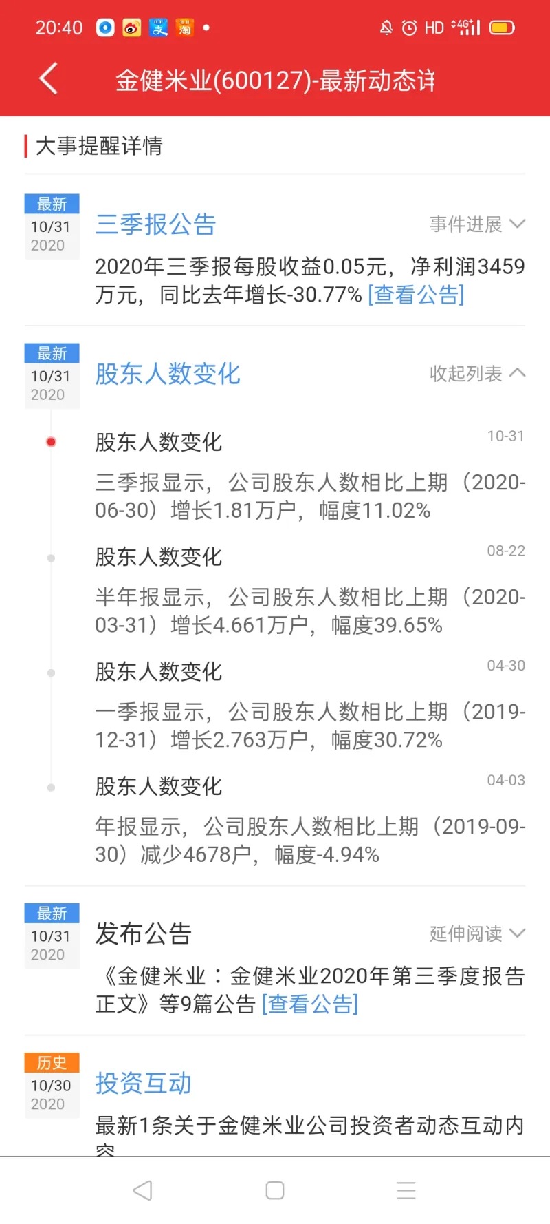 金健米业股票行情